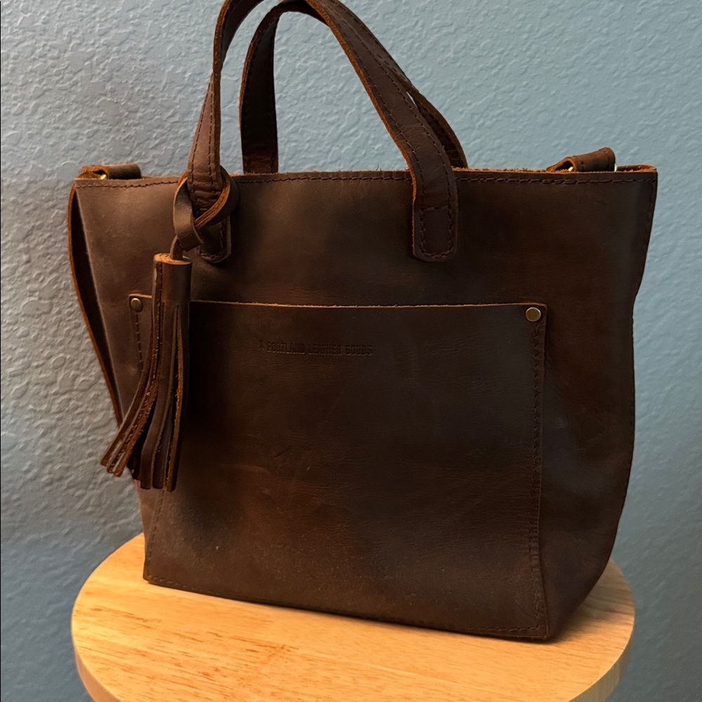 Portland Leather Brown Tote Bag